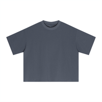 Essential Sorona Boxy T-Shirt unisex charcoal gray cotton blend short sleeve casual top