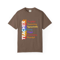 Black Teacher Acronym Appreciation T-Shirt by Printify, short-sleeve, comfortable, ideal for back-to-school.