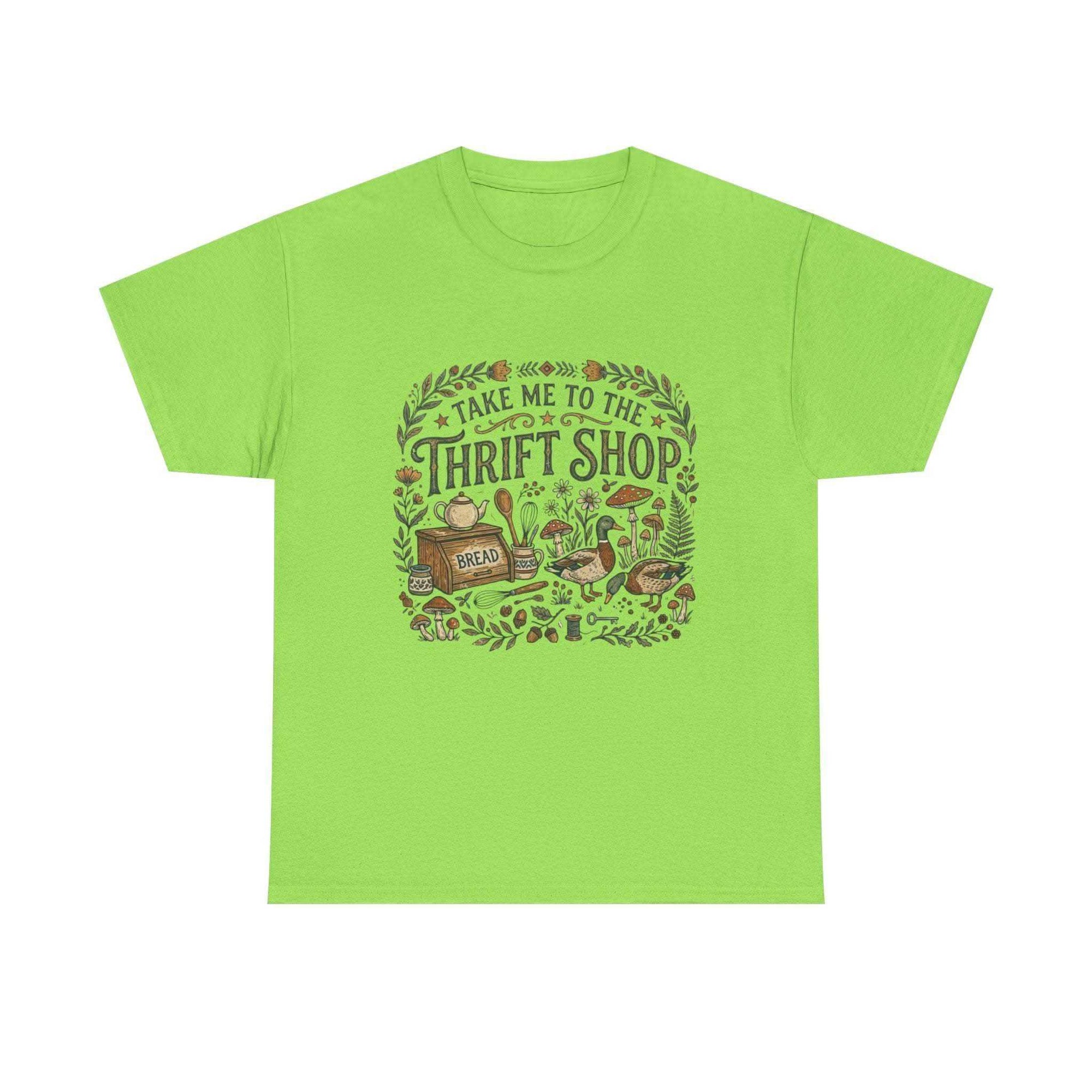 Take Me to the Thrift Shop Vintage Illustration T-Shirt