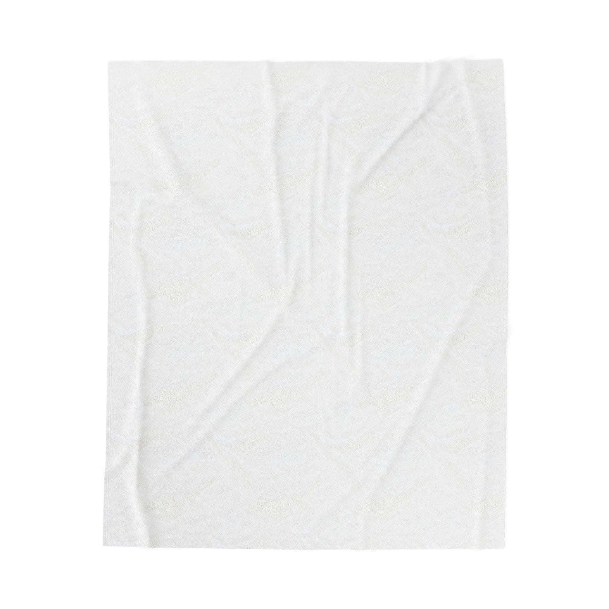 Floral pastel velveteen plush blanket in light blue and pink, ideal for cozy bedroom decor, by Printify.
