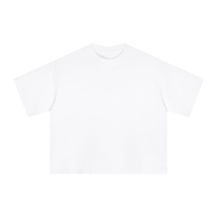 Essential Sorona Boxy T-Shirt white unisex cotton blend casual short sleeve oversized tee