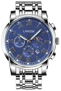 Mens Luminous Quartz Steel Watch