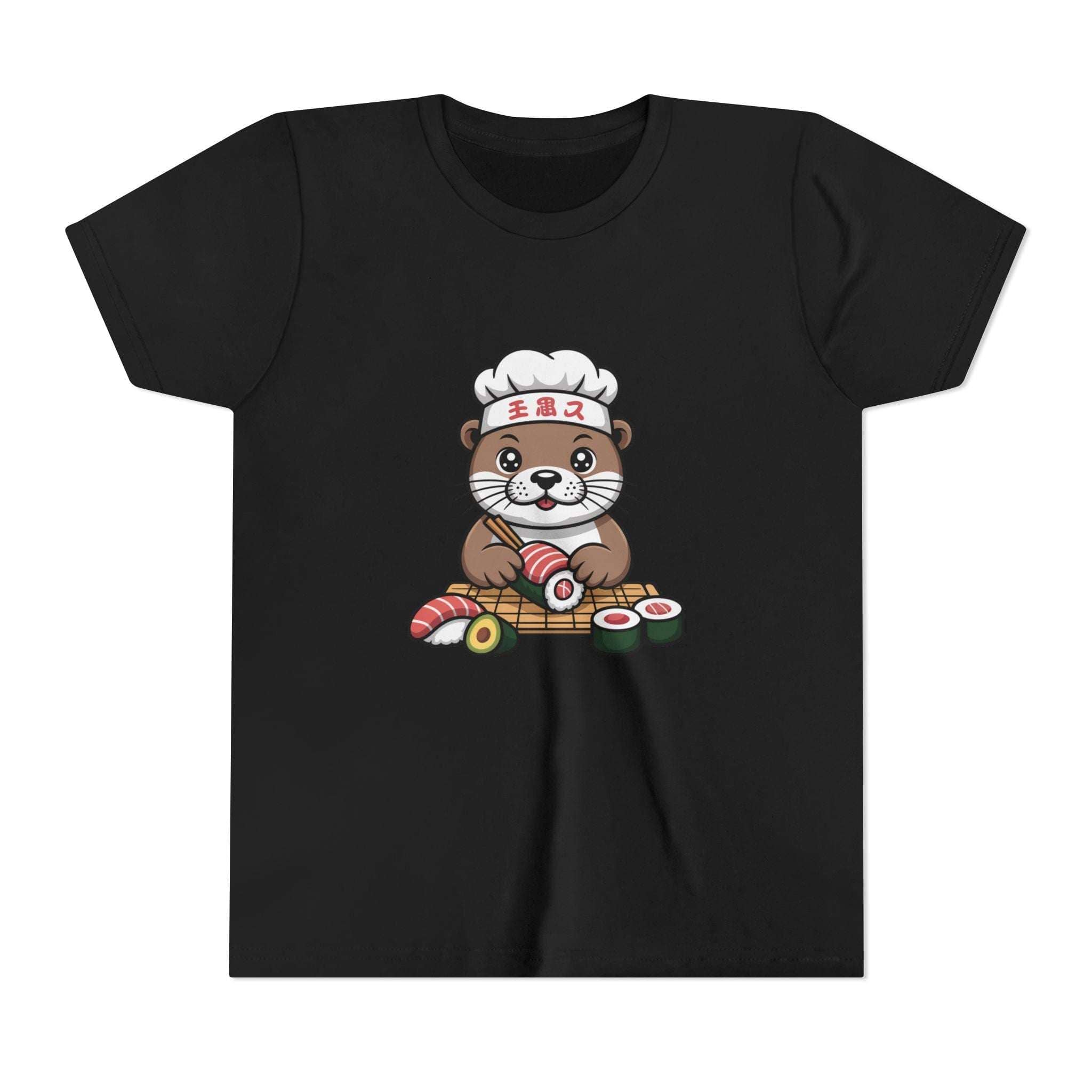 Otter Sushi Chef Youth Tee — Cute Otter Sushi Chef Graphic T-Shirt for Kids
