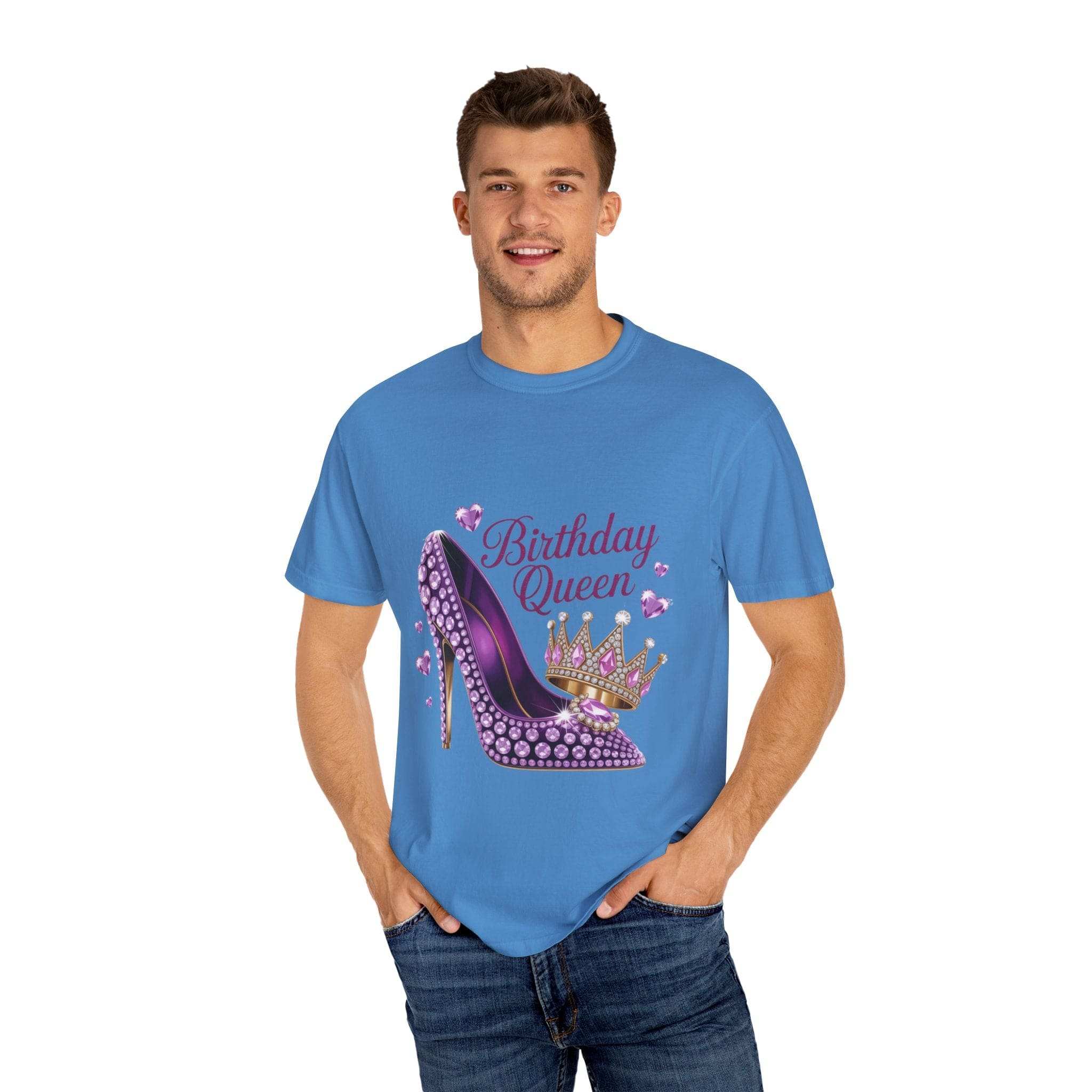 Birthday Queen High Heel T-Shirt - Fun Graphic Tee