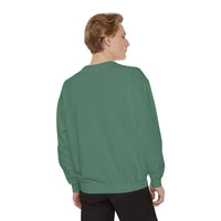 Pepper garment-dyed sweatshirt for preppy SPED teachers, featuring a festive Christmas design by Printify