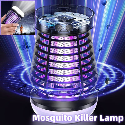 2in1 mosquito killer lamp electric fly catcher USB rechargeable with night light for terrace and camping