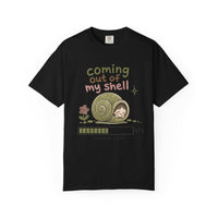 T-Shirt — "Coming Out of My Shell" Cute Snail Graphic Tee