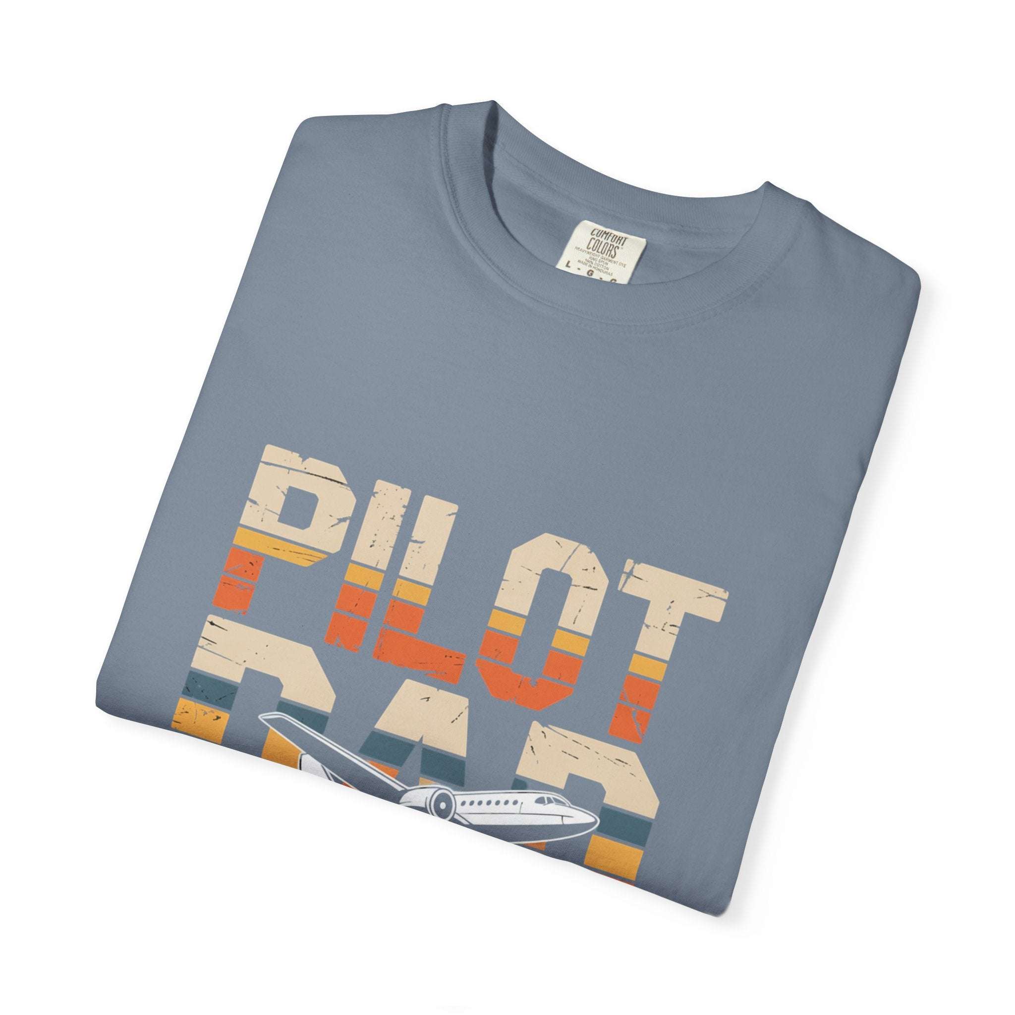 Pilot Dad Like a Normal Dad But Cooler T-shirt in vintage style on soft cotton tee