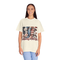 Texas Rose T-Shirt with faded hue and relaxed fit inspired by Texas wild rose
