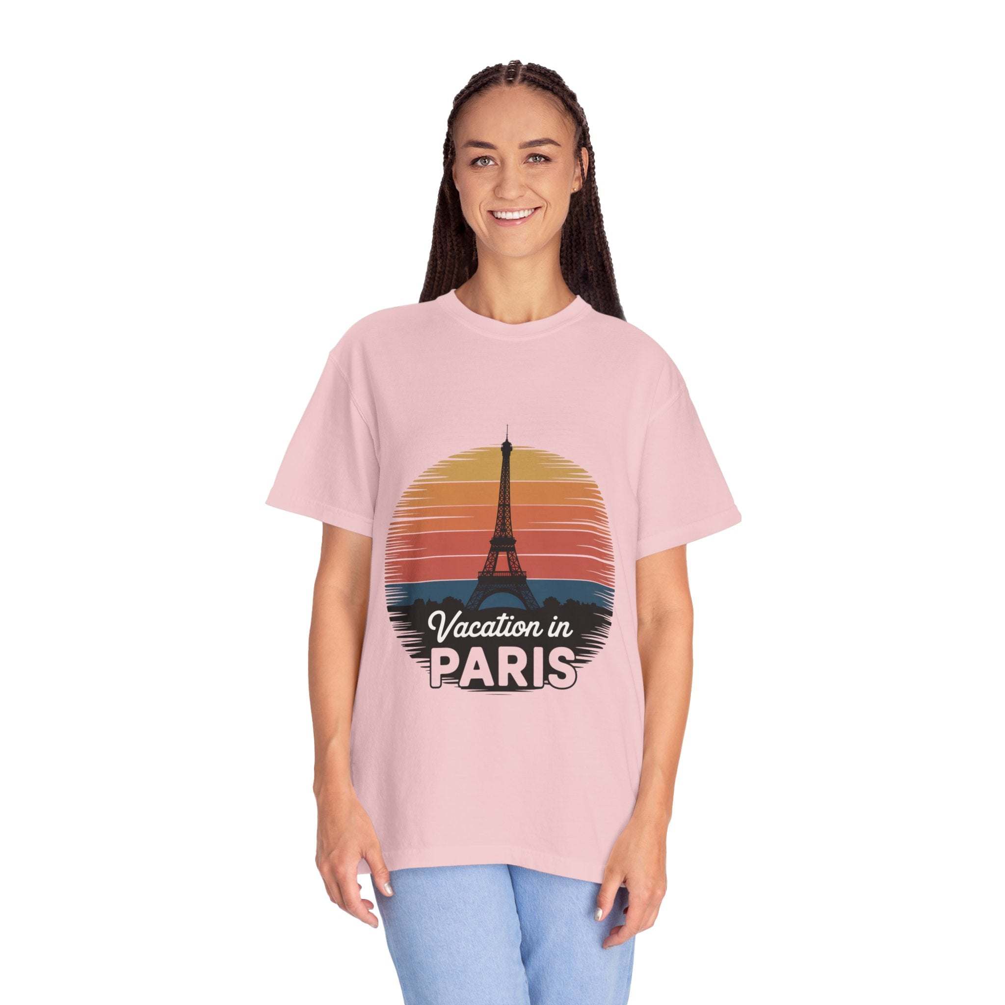 Garment-Dyed T-shirt Vacation in Paris Travel