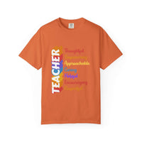 Black Teacher Acronym Appreciation T-Shirt from Printify, soft cotton fabric, perfect for back to school or end of year.