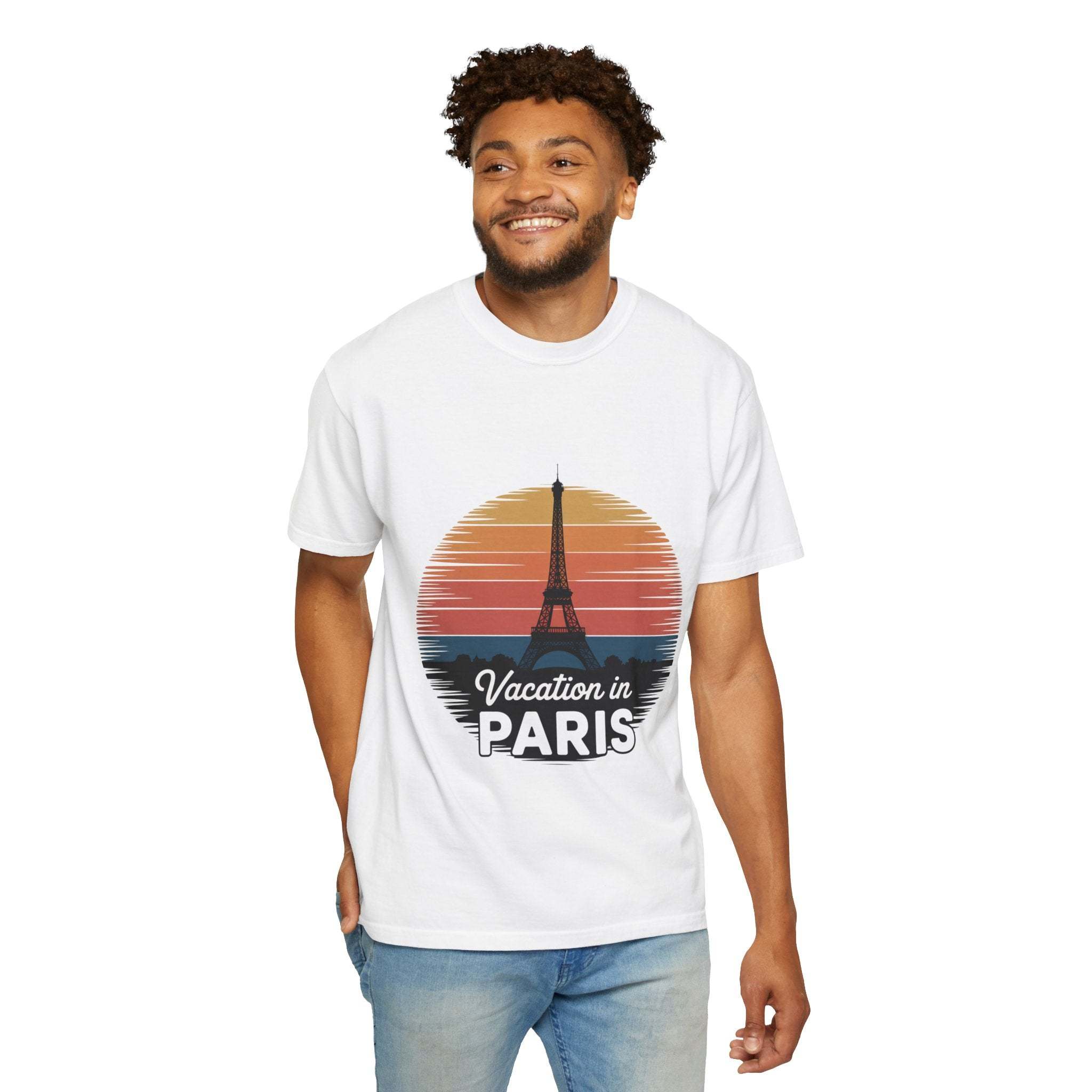 Garment-Dyed T-shirt Vacation in Paris Travel