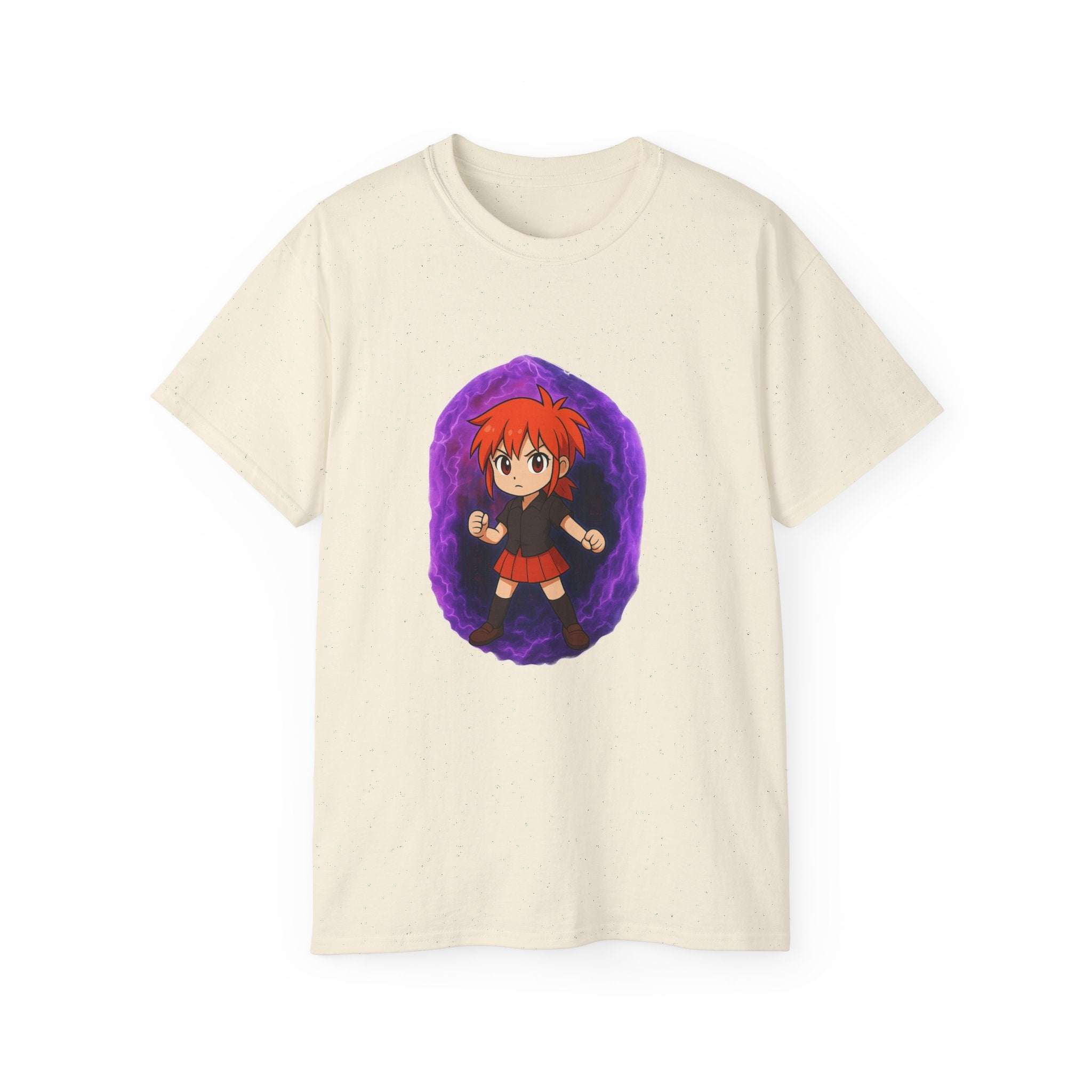 Anime Purple Power Girl Unisex T-shirt