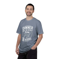 Dinner Will Be Ready in 18 Hours meat smoker t-shirt for BBQ enthusiasts and slow cooking fans
