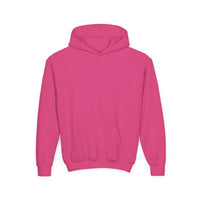Youth hoodie with axolotl and capybara design in soft cotton-poly blend