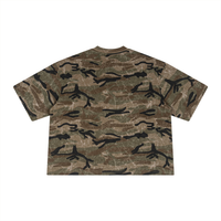 Unisex Boxy Camo Print T-Shirt | Oversized Cotton Streetwear Tee