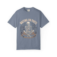 Vintage garment-dyed Waiting on Parts TShirt with relaxed fit and mechanic-inspired design