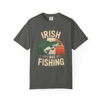 Irish I Was Fishing T-shirt | Fishing Graphic, Irish Flag Trout Design