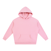 Oversize fleeced hoodie heavyweight unisex streetwear pullover sweatshirt with drop shoulders and adjustable hood