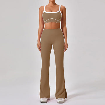 Outdoor Sports Yoga Suits Women's Fitness Set Back View
