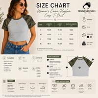 Women’s camo raglan crop t-shirt with cotton body and camouflage sleeves for casual streetwear