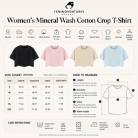 Women's mineral wash cotton crop t-shirt in slim fit with round neck and short sleeves
