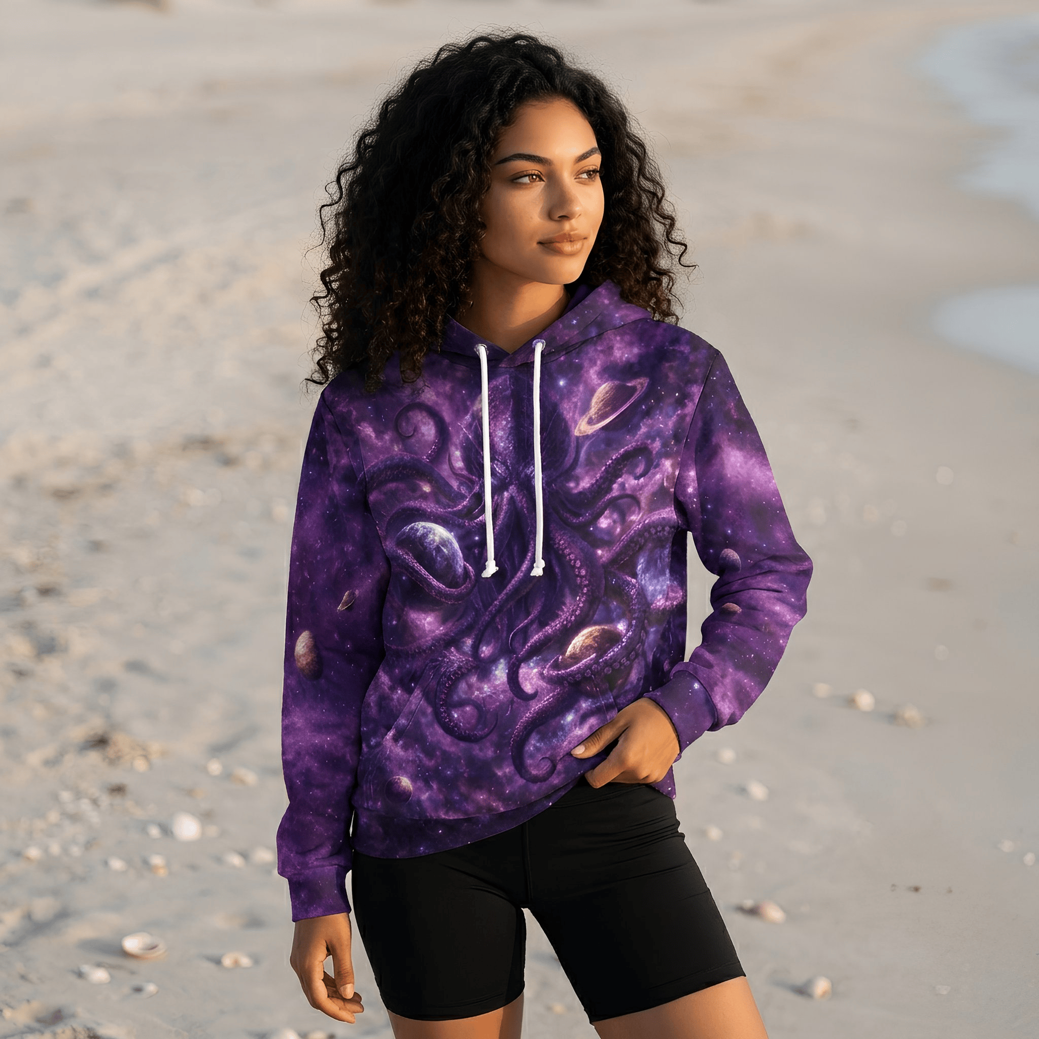 Cosmic Kraken Hoodie All Over Print