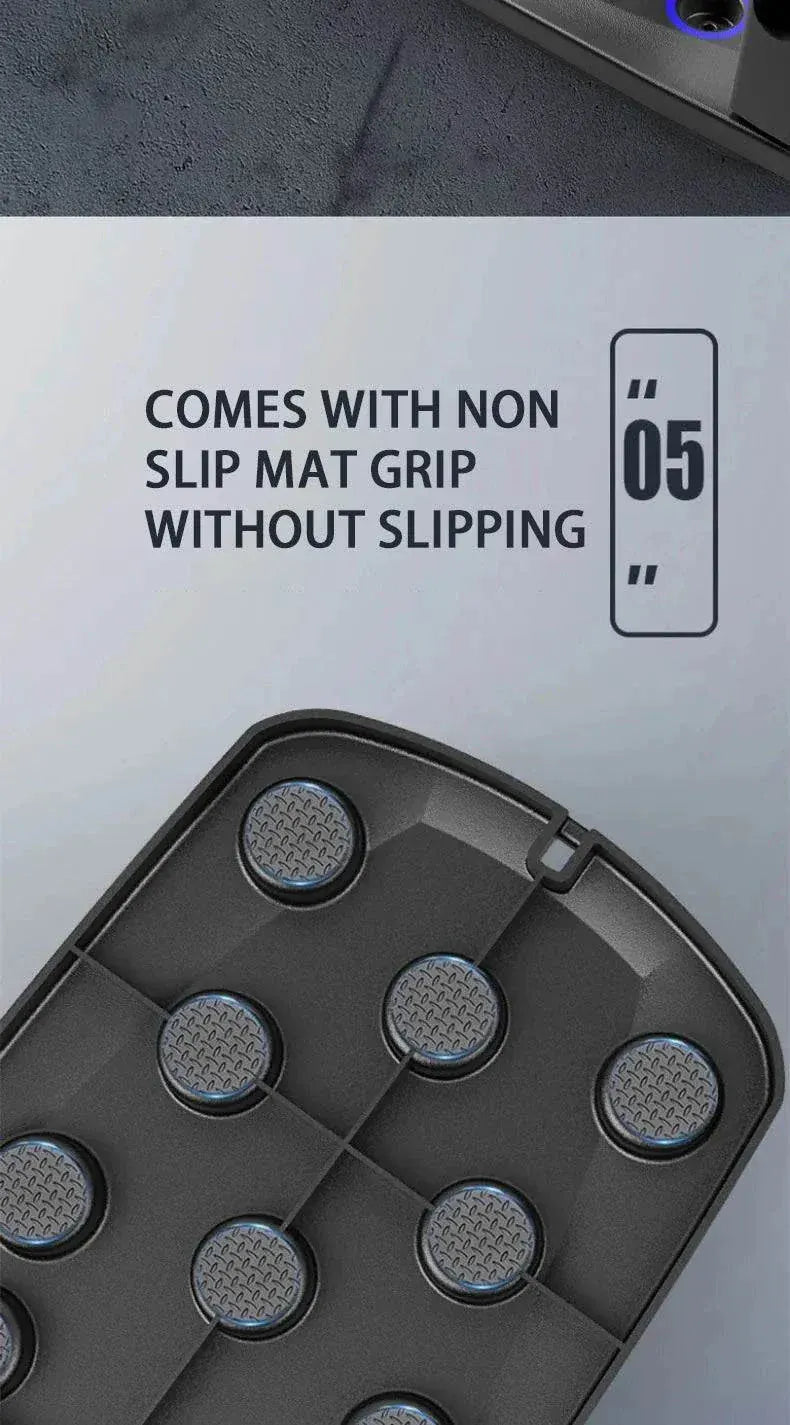 Multifunctional portable push-up board set with color-coded hand positions for targeted muscle workouts and easy storage