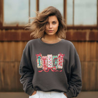 Preppy Teach Christmas sweatshirt with festive design for holiday gifting and winter wear