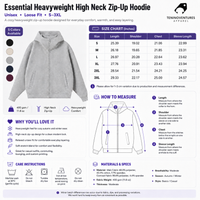 Heavyweight High Neck Zip-Up Hoodie