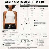 Snow Washed Crop Tank Top | Women’s Bodycon Cotton Streetwear Tank