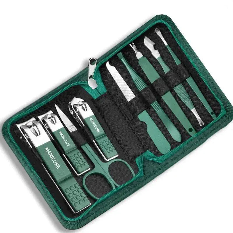 Professional Nail Care Kit - Manicure & Pedicure Set with Travel Case