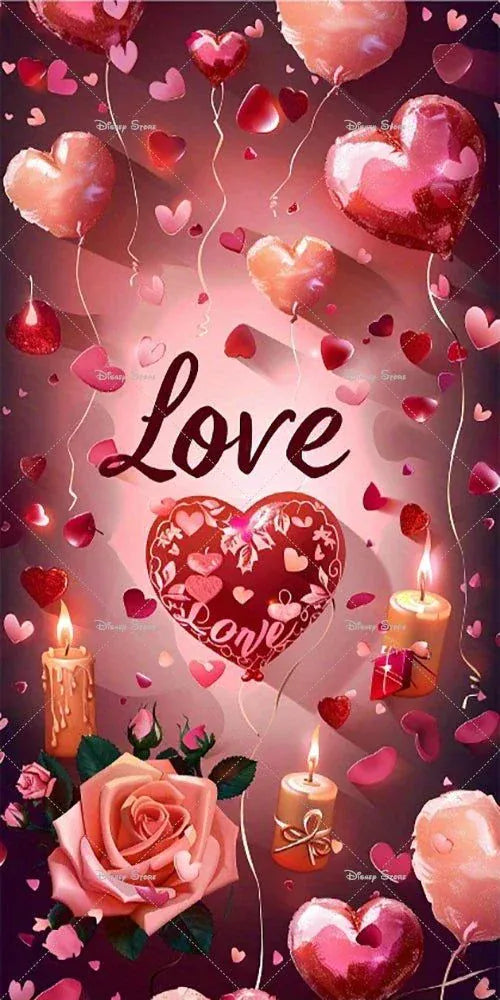 Valentine Day Door Cover with vibrant red roses and love-themed design for romantic celebrations