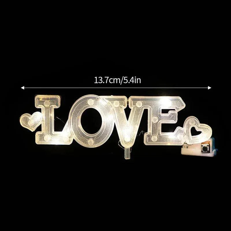 LED Cake Topper- Happy Birthday Cake Light & Wedding Night Light Decor