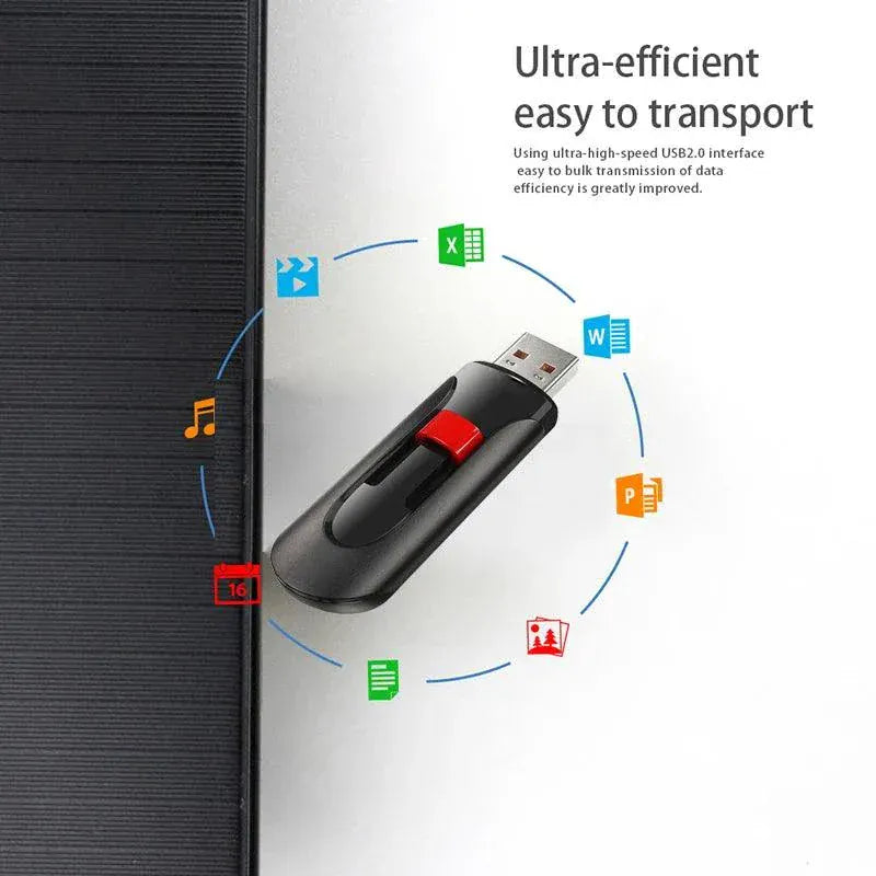 High-speed USB flash drive by Teninoventures with multiple storage capacities from 4GB to 128GB, compact and portable design
