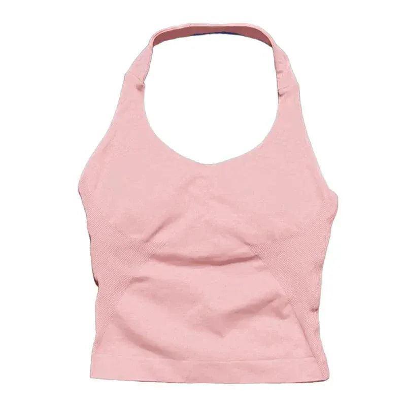 Women wearing high elastic quick-dry sports yoga vest for fitness workouts