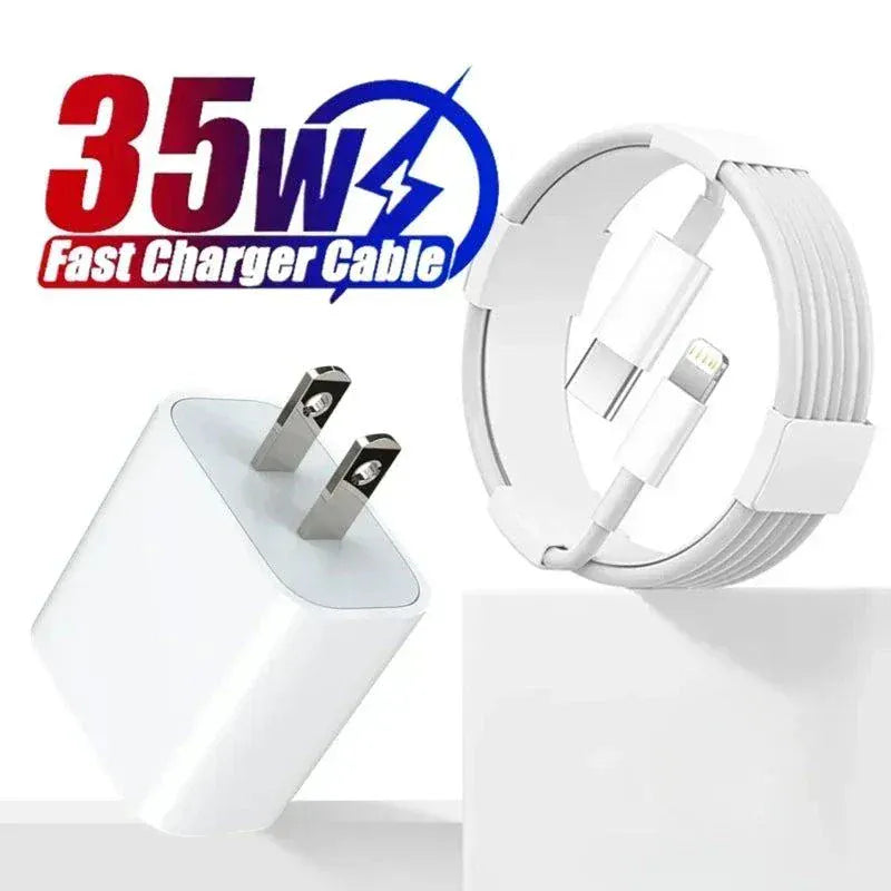 35W PD fast charger USB-C adapter for iPhone and iPad rapid charging