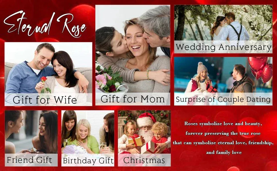 Luxurious Rose Gift Box with elegant necklace gift set perfect for special occasions