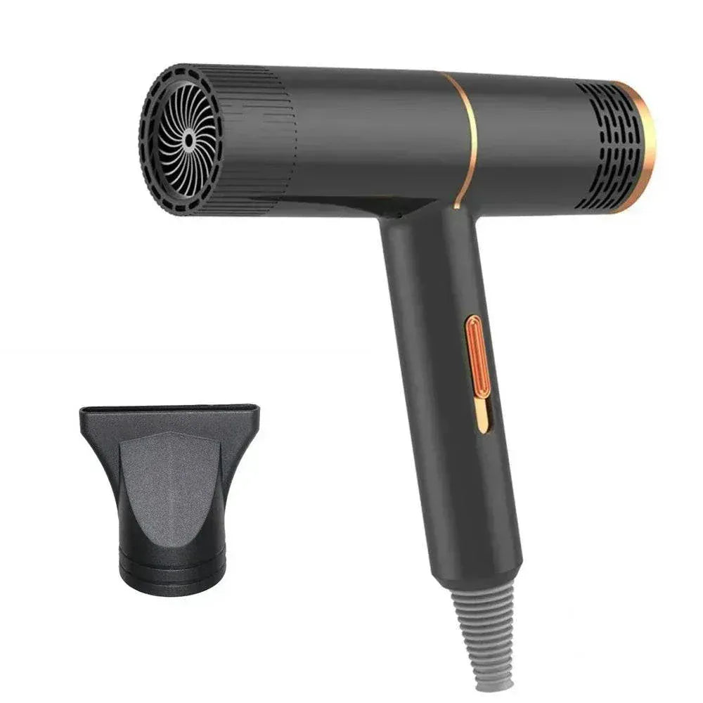 Professional ionic hair dryer with ergonomic design and advanced negative ion technology for fast, frizz-free drying and salon-quality results.