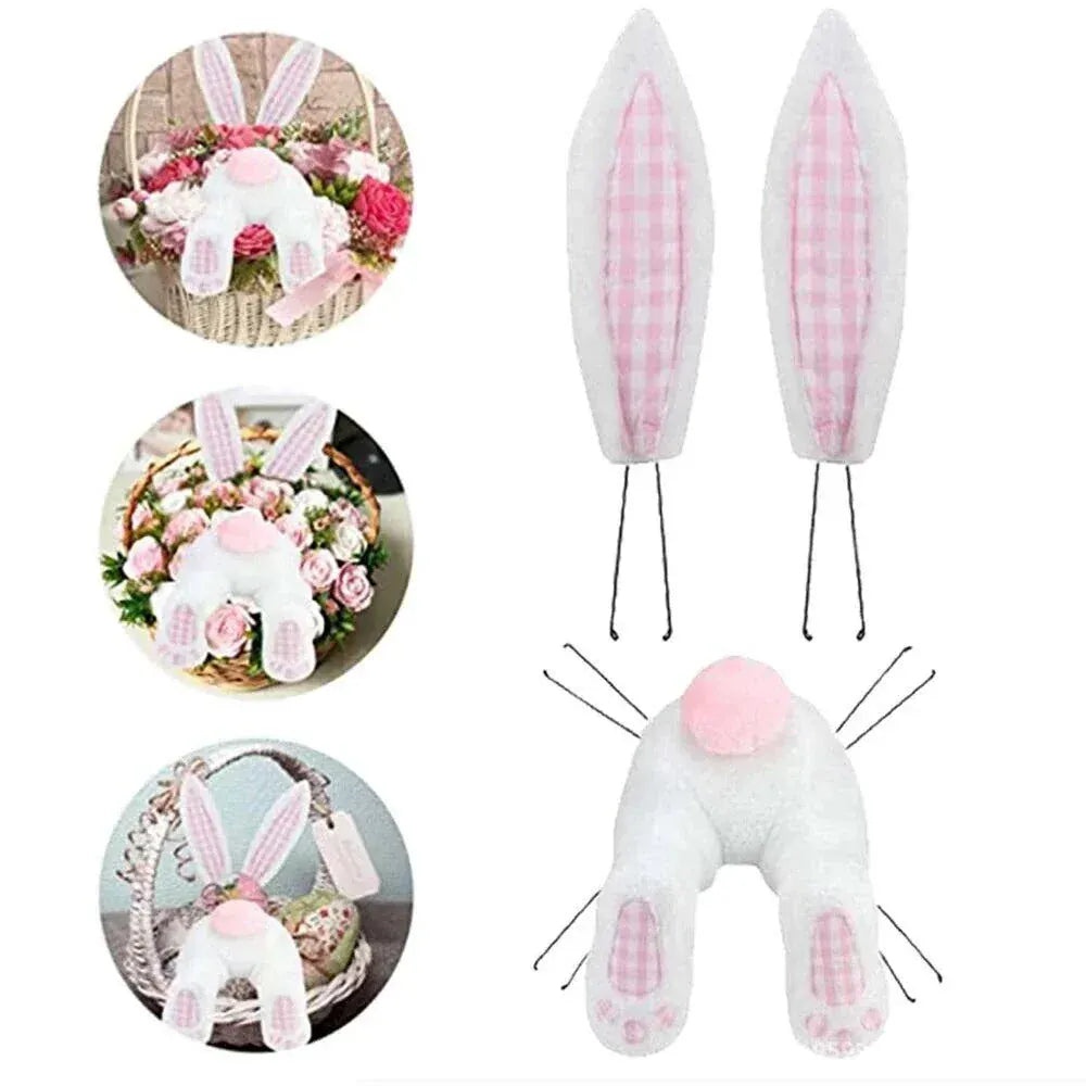 Easter Rabbit Bunny Butt Wreath Kit – Spring Door Decoration for Home