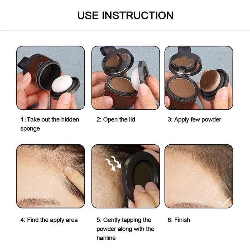 14 color Hair Line Powder for natural instant black root coverage and hairline repair