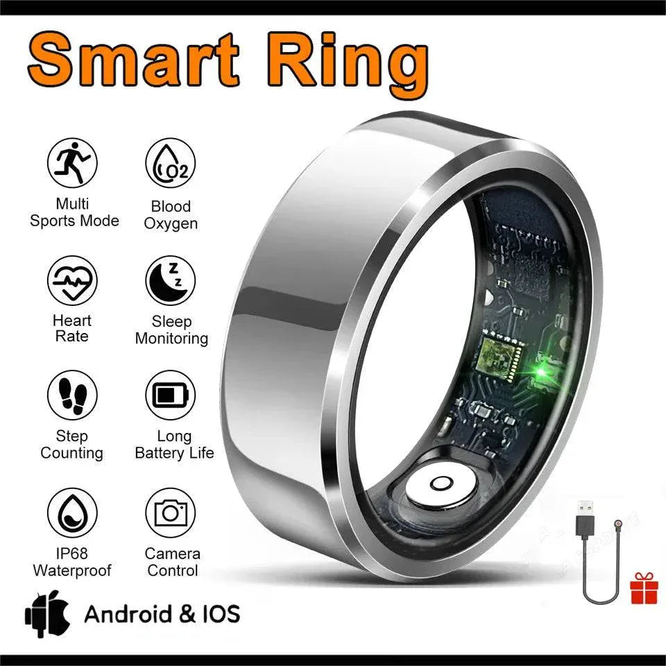 2026 Smart Ring health and fitness tracker worn on finger with heart rate and activity monitoring features