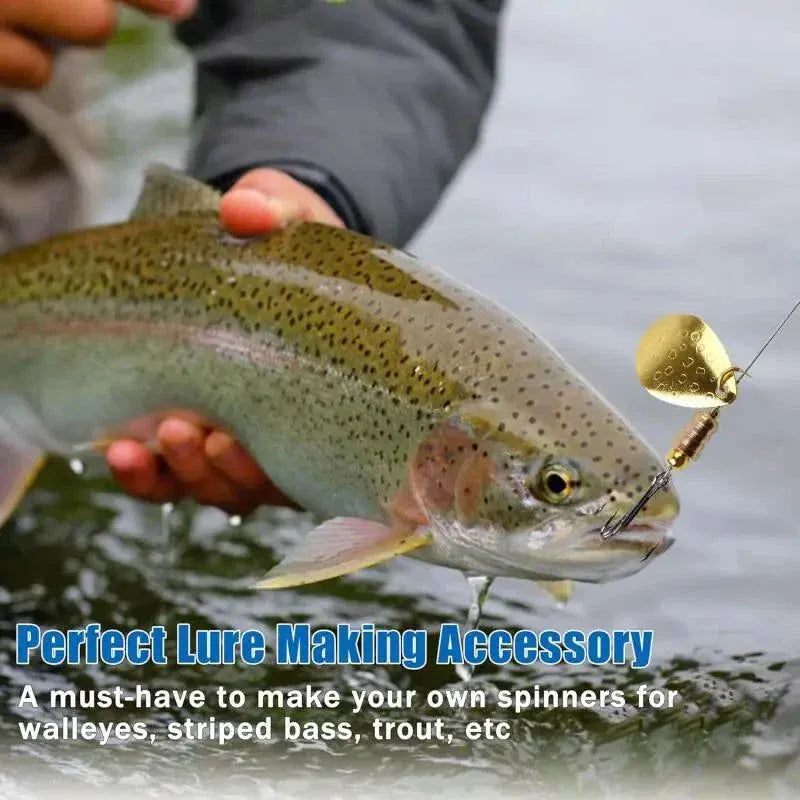 Fishing U-Ring 6*6mm Silver Gold Rotating Piece Accessory - Spinner