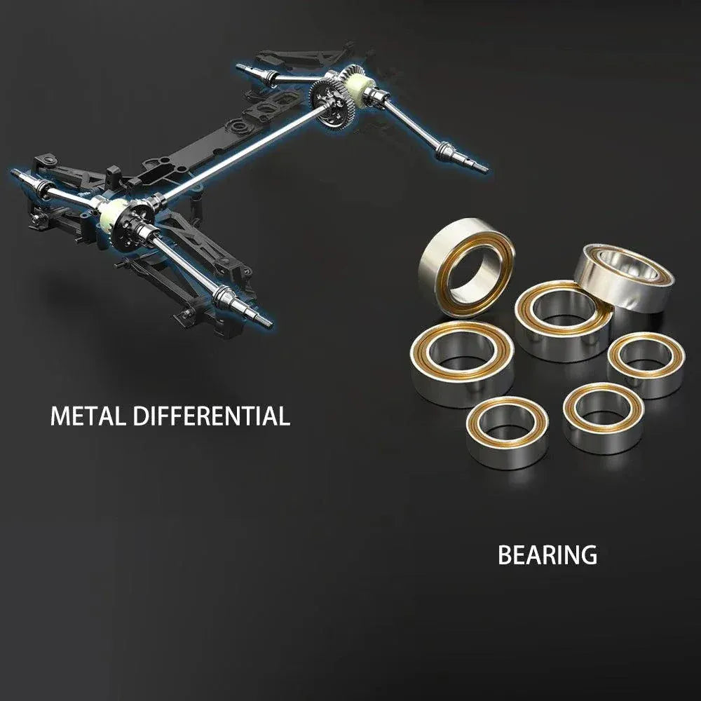 Colorful remote control car toys on a white background for kids and adults