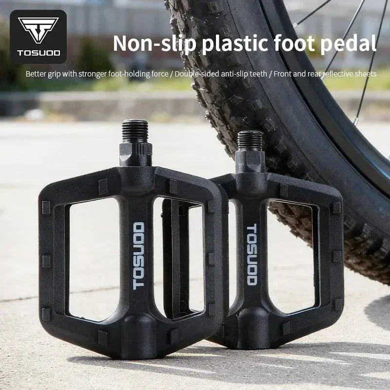 TOSUOD lightweight anti-slip plastic bicycle pedals for mountain and road bikes