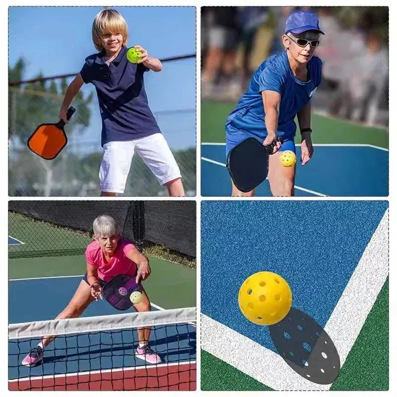 Noctilucentp Pickleball Durable 40 Holes Outdoor 6/12Pcs Pickleballs 26g Outdoor for Competition pickleball Packs of Pickleball