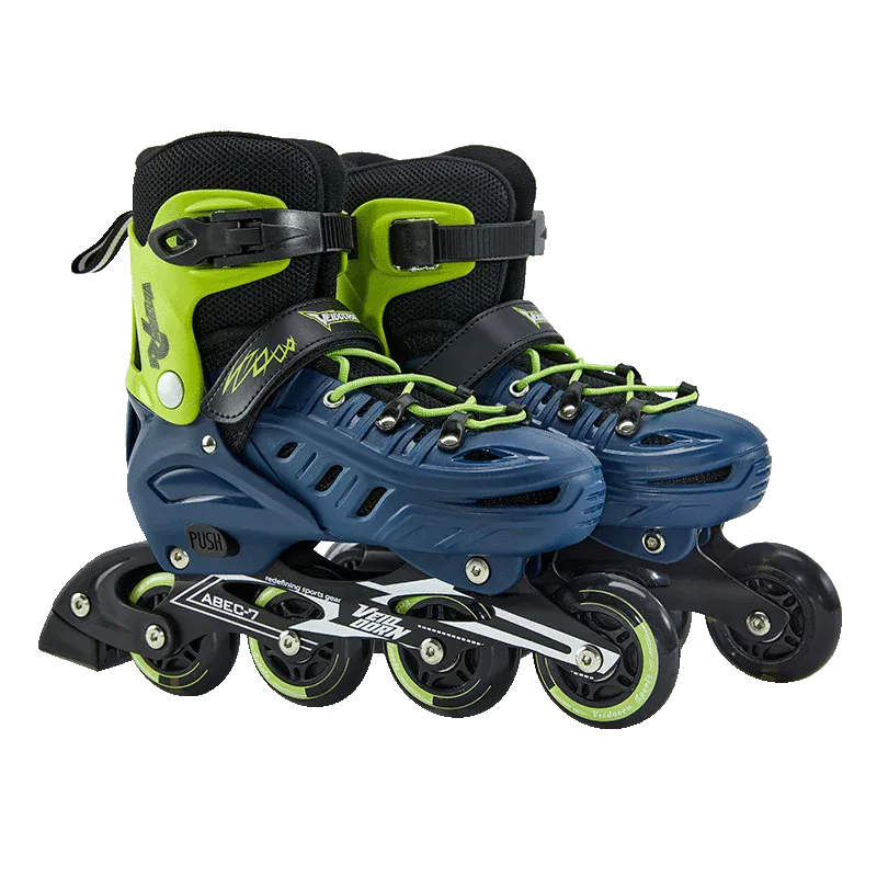 Adjustable inline skates with light-up PU wheels and aluminum alloy bracket for kids and adults