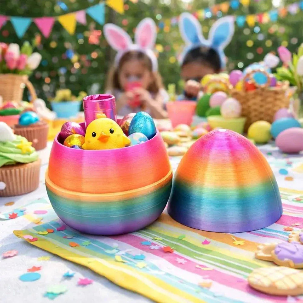 Annoying 3D Printed Easter Egg- Funny Plastic Interactive Egg Ornament