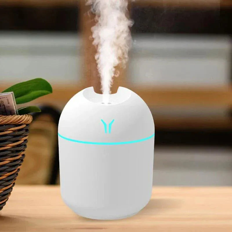 250ML USB Mini Air Humidifier and Diffuser with LED lighting and ultrasonic mist