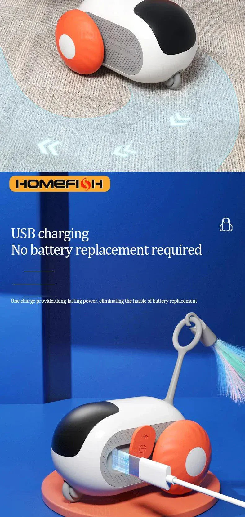 Smart Cat Car -  Interactive Remote Controlled Toy for Cats & Dogs.